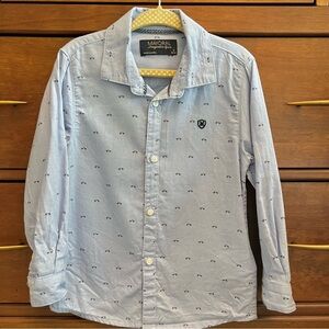 Boys Mayoral Button Down Shirt with cars sz 2